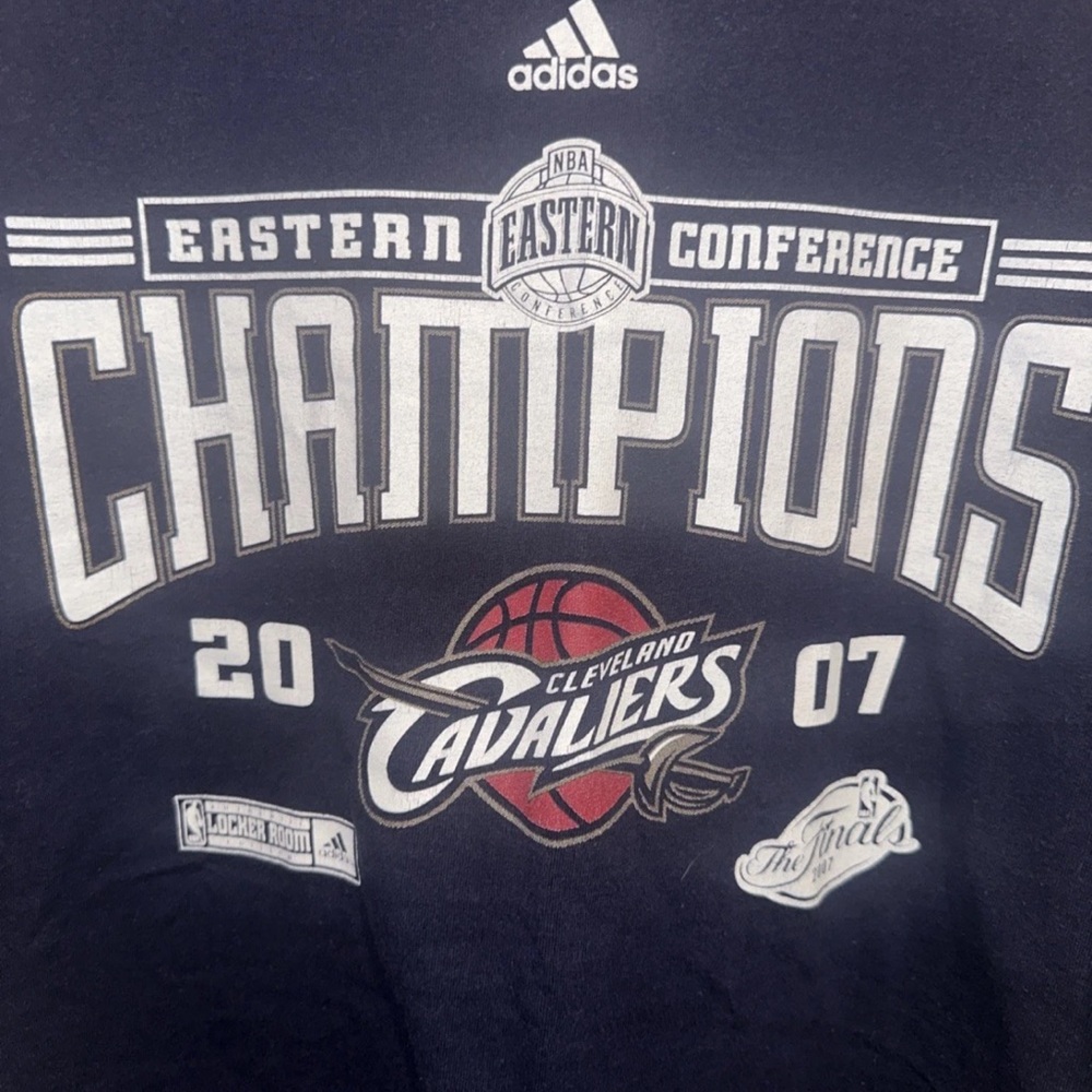 Adidas Cleveland Cavs ‘07 Eastern Conference Champions T Shirt Sz XL - Picture 2 of 4